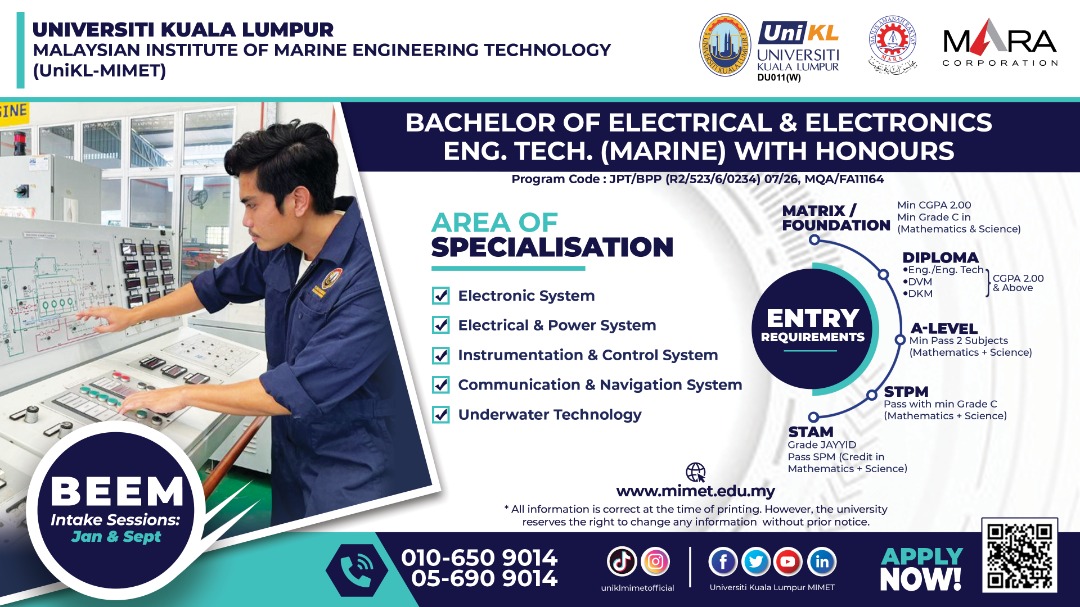 Bachelor of Electrical and Electronics Engineering Technology (Marine ...