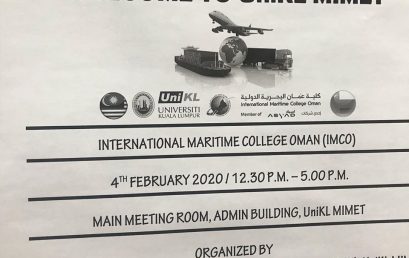 Working Visit by International Maritime College Oman (IMCO)