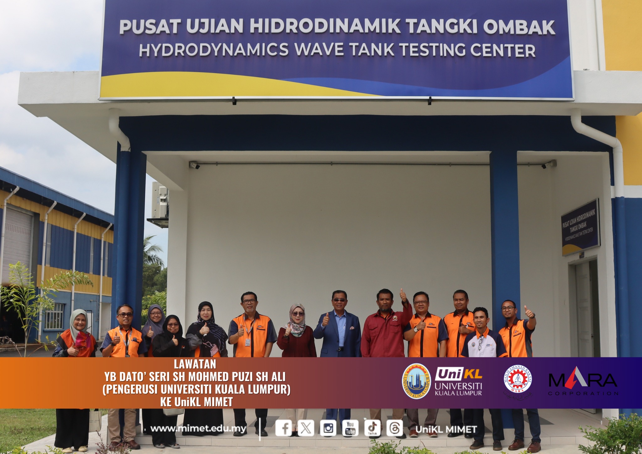 Lawatan YB Dato’ Sri Sh Mohmed Puzi Sh Ali ( Pengerusi Universiti Kuala Lumpur) ke UniKL MIMET